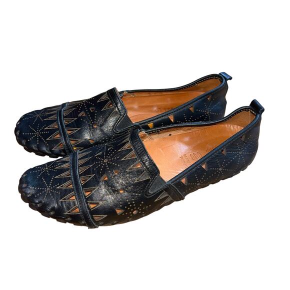 Spring Step Fusaro Slip-On Black Leather women’s size 40 9-9.5 - Picture 3 of 9